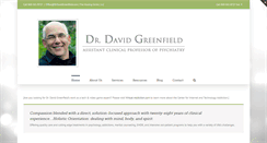 Desktop Screenshot of drdavidgreenfield.com