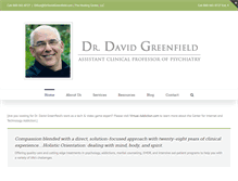 Tablet Screenshot of drdavidgreenfield.com